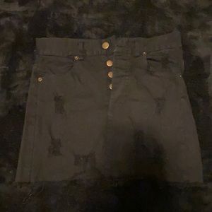 Black mini skirt OLIVACEOUS